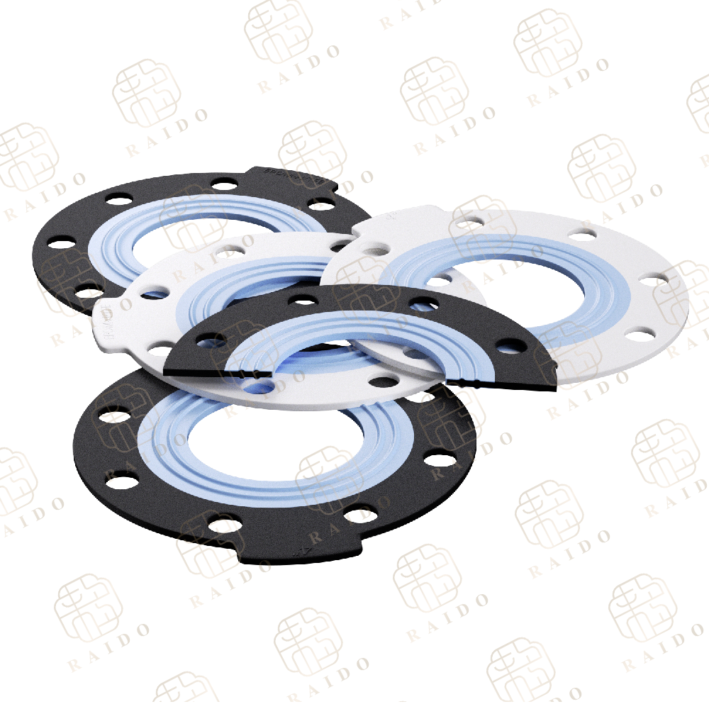 PTFE rubber composite gasket